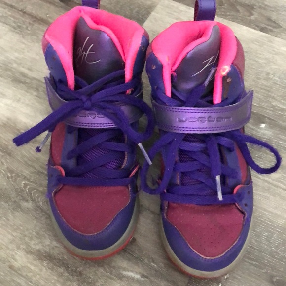 pink and purple jordans